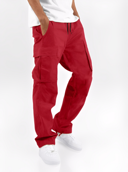 Cooper - Pantalon cargo décontracté à cordon pour hommes