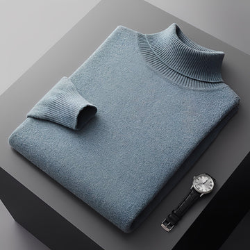 Osborn - Pull à col roulé simple pour hommes