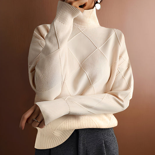 Morgan - Pull en cachemire pour femmes au style raffiné avec col roulé