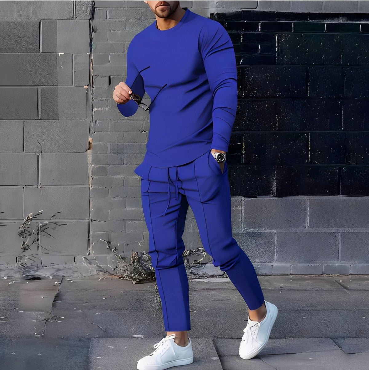 Adelard - Ensemble pour hommes composé d'un pull et d'un pantalon