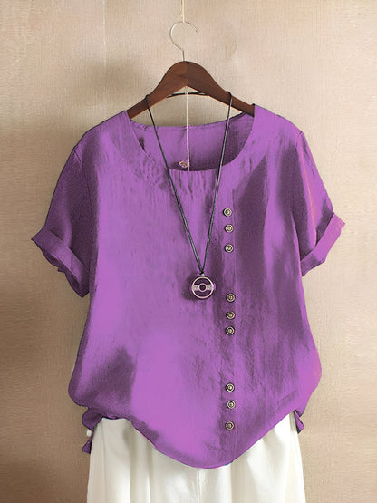 Katherine - Comfortable short-sleeved blouse for women