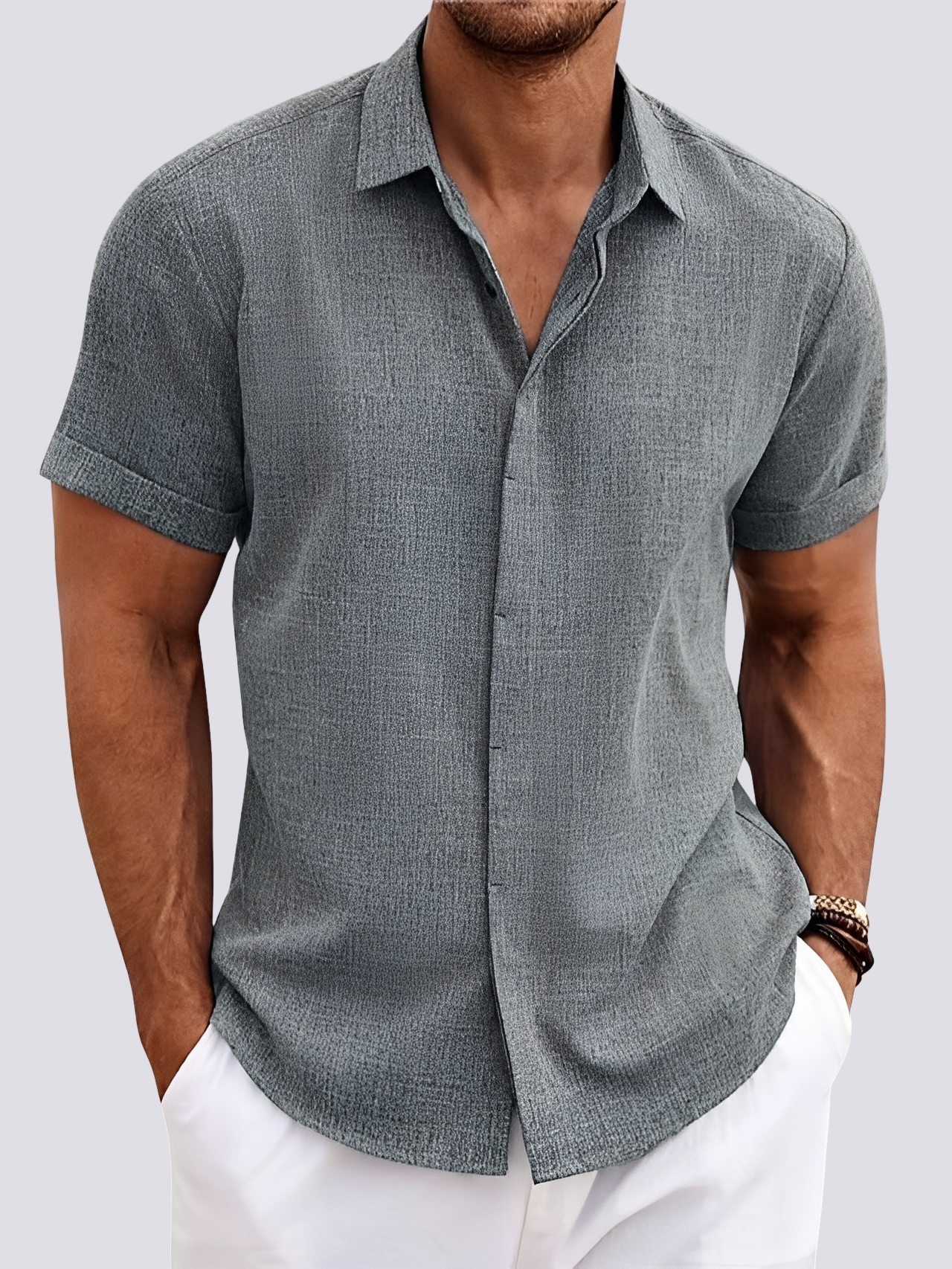 Dale - Chemise décontractée et ample pour hommes