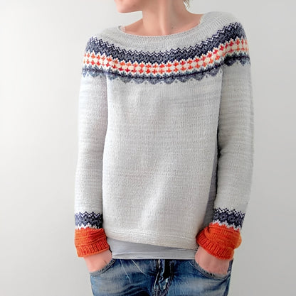 Christiana - Pull imprimé classique pour femmes