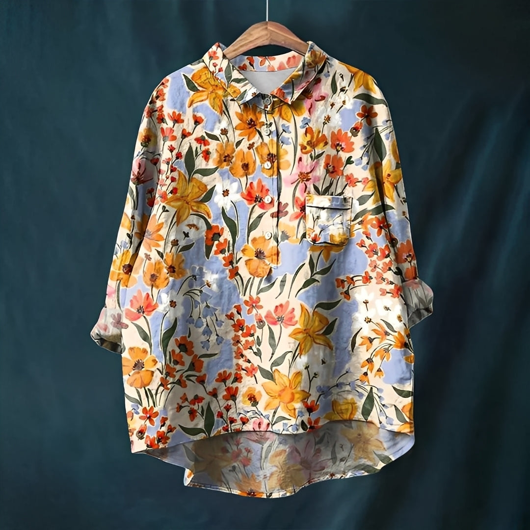 Garance - Blouse classique à manches longues pour femme