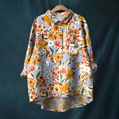 Garance - Blouse classique à manches longues pour femme