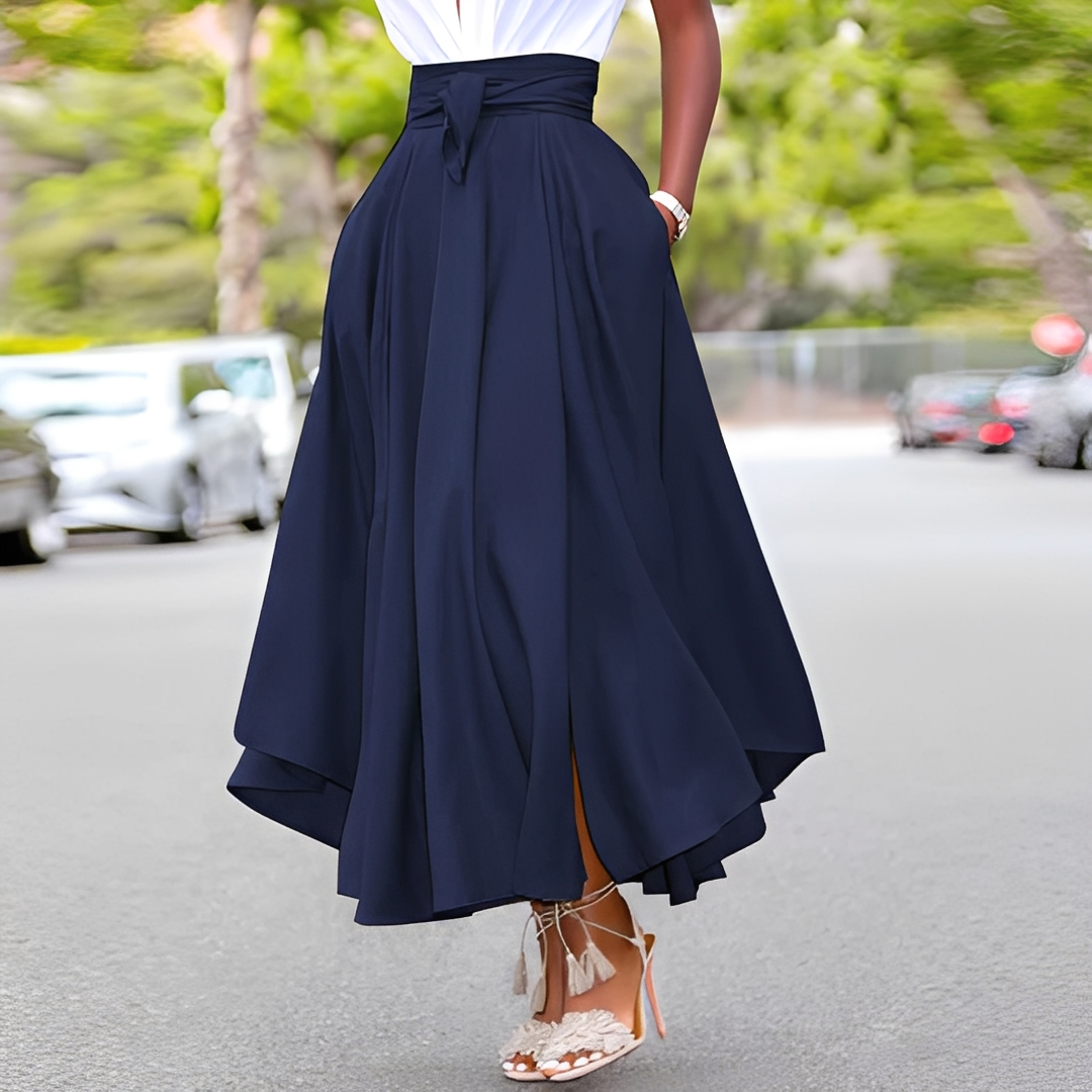 Irine - Élégante jupe longue plissée pour femmes