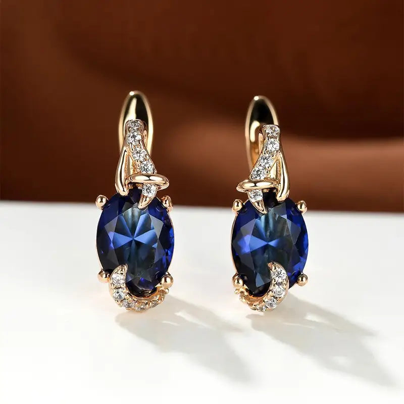Rania – Boucles d'oreilles dorées Nuit Royale