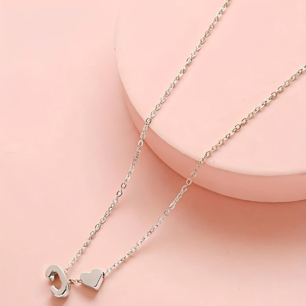 Ensemble de bijoux en cœur initial - ensemble de bijoux Initial Love