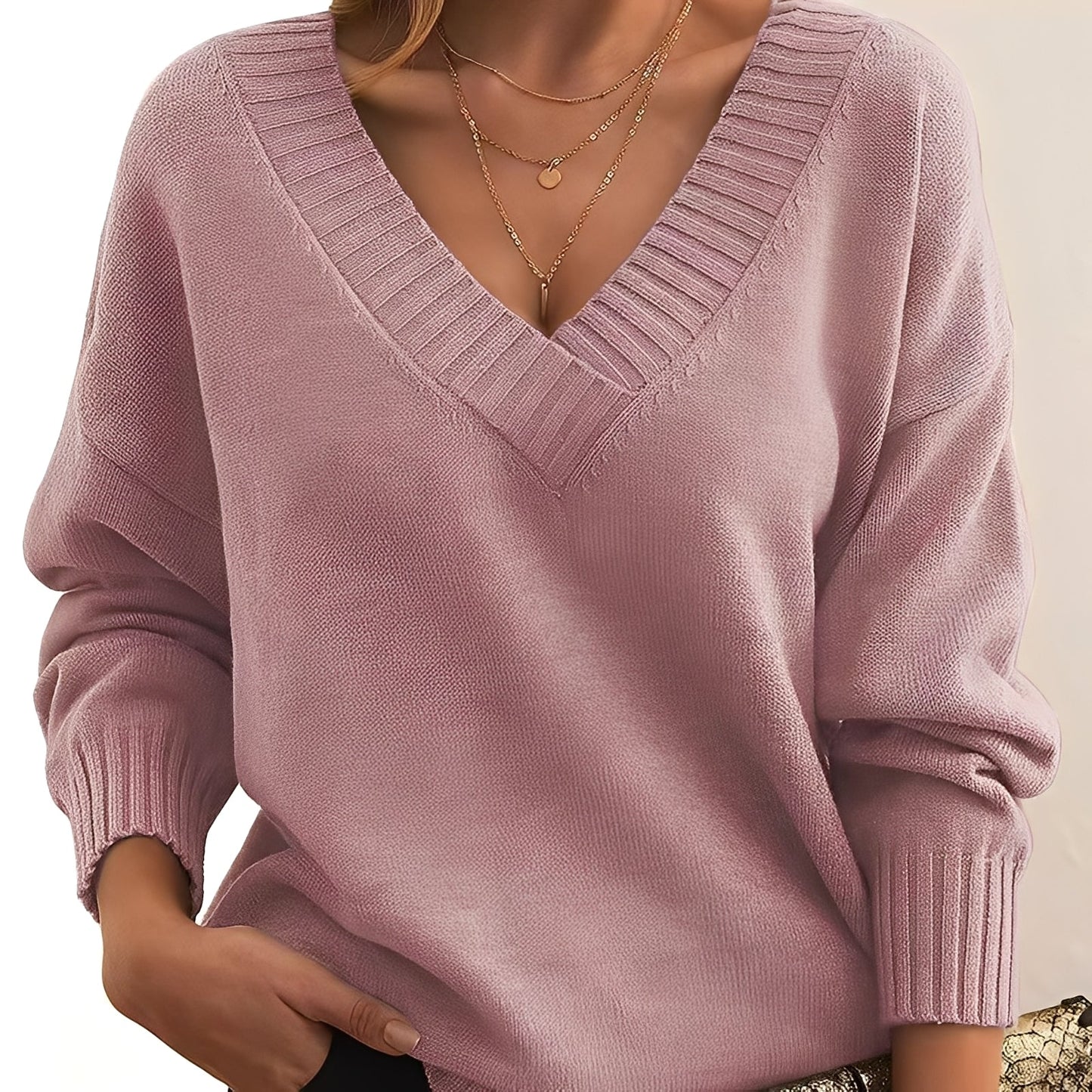 Merideth - Pull simple et polyvalent pour femmes