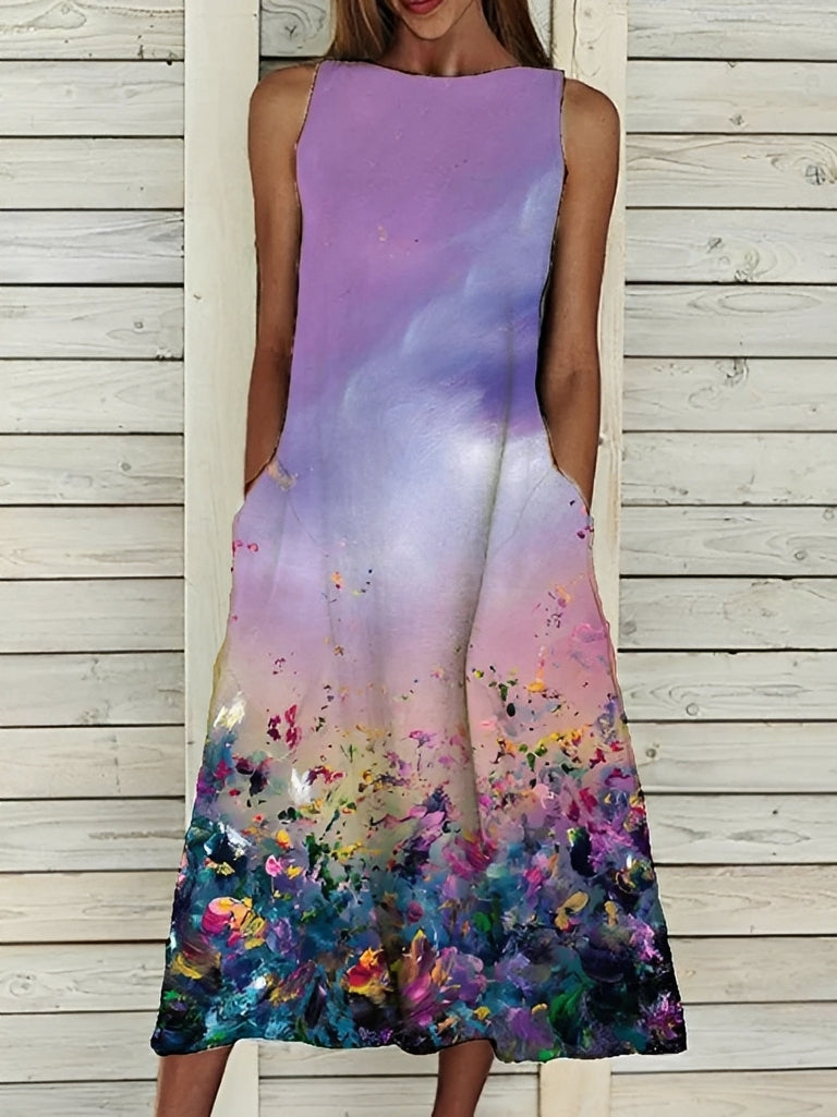 Josephine - Robe élégante à motif floral pour femmes