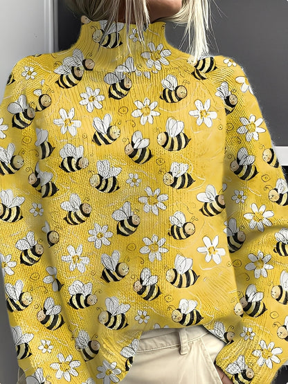 Amy - Pull femme élégant à col roulé