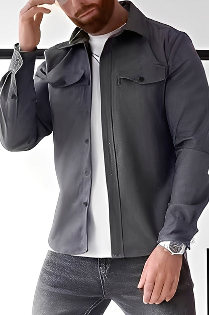 David - Chemise décontractée pour hommes avec poches
