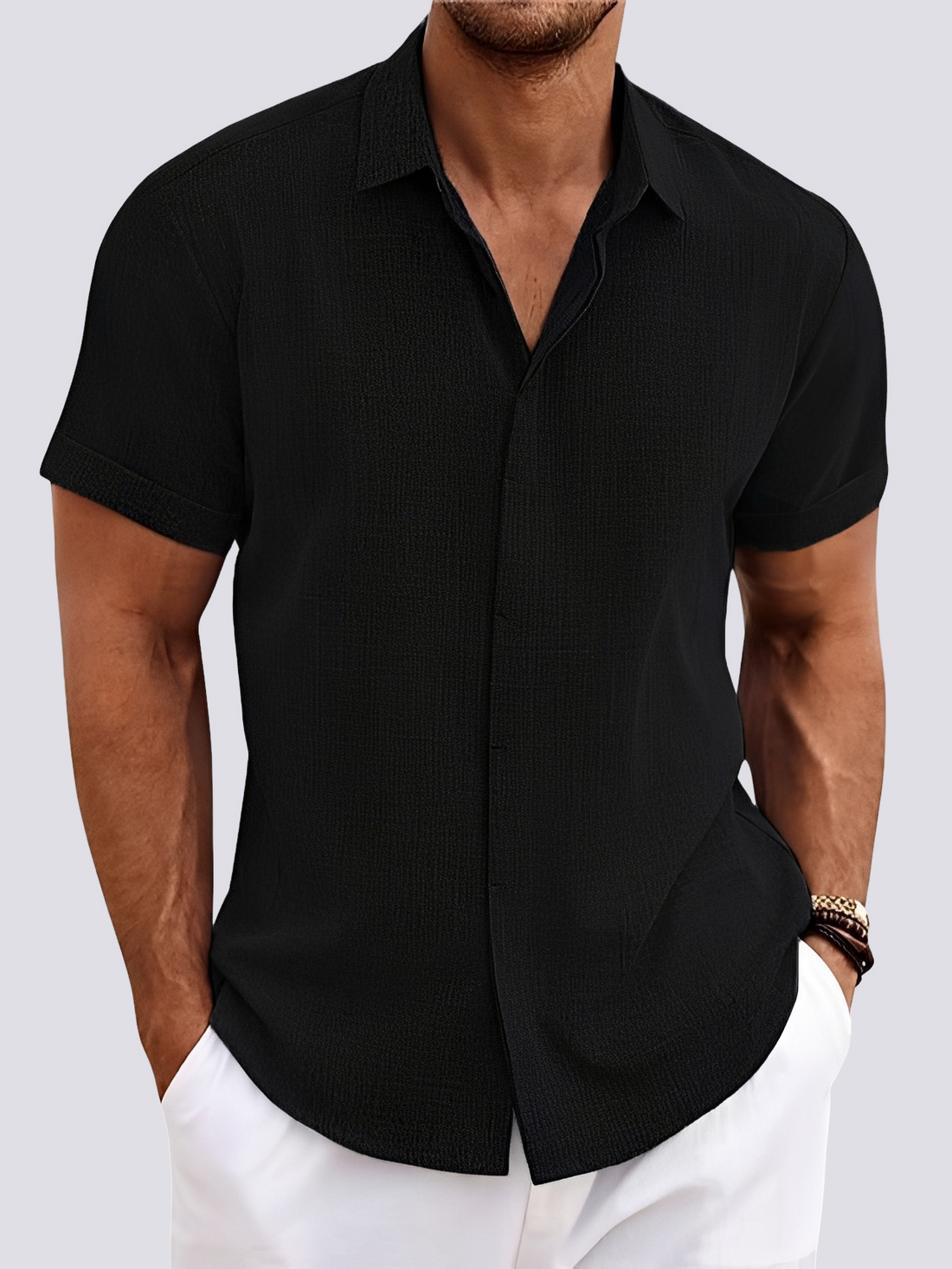 Dale - Chemise décontractée et ample pour hommes