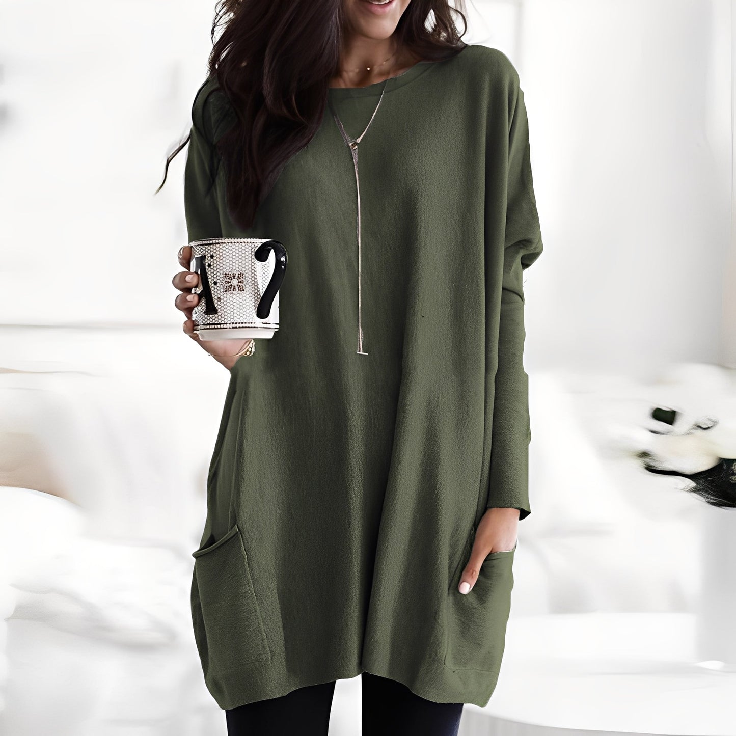 Diane - Modern long-sleeved sweater for women