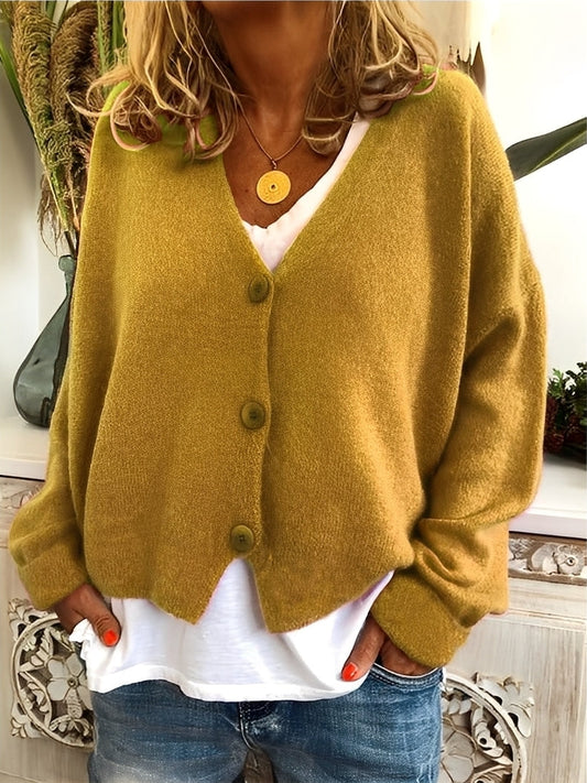 Evette - Gilet décontracté avec boutons pour femmes