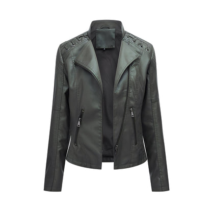 Inès - Refined leather jacket for women
