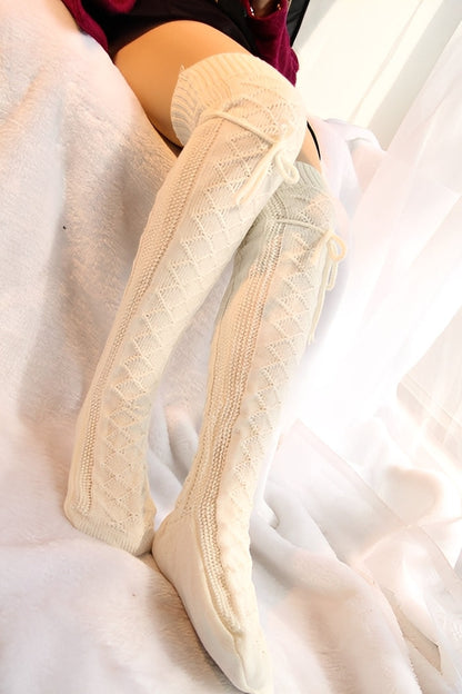 Rozanne - Chaussettes overknee élégantes et chaudes pour femmes