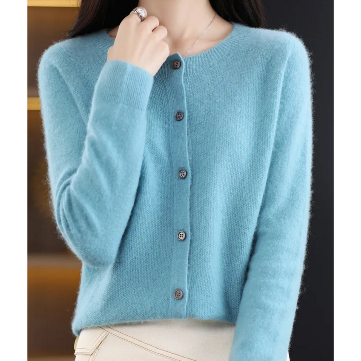Ina - Pull col rond en cachemire