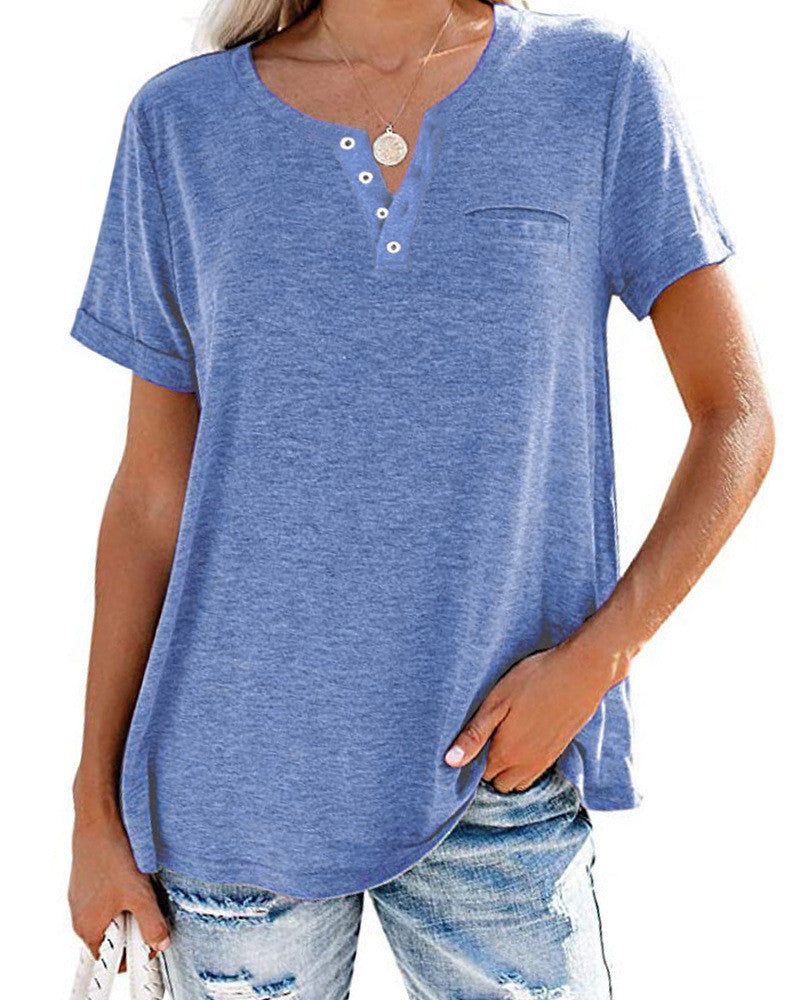 Élodie – Chemise Femme à Manches Courtes