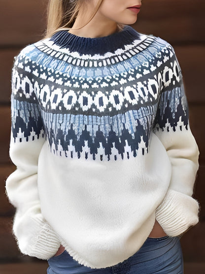 Lorine - Pull chaud avec motif élégant pour femmes