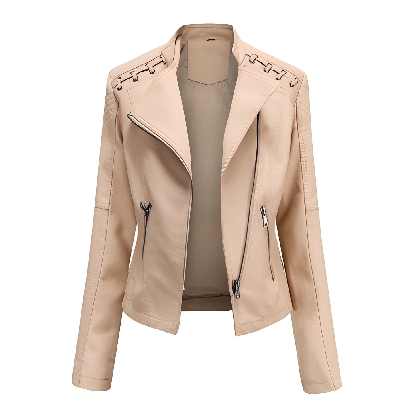 Inès - Refined leather jacket for women