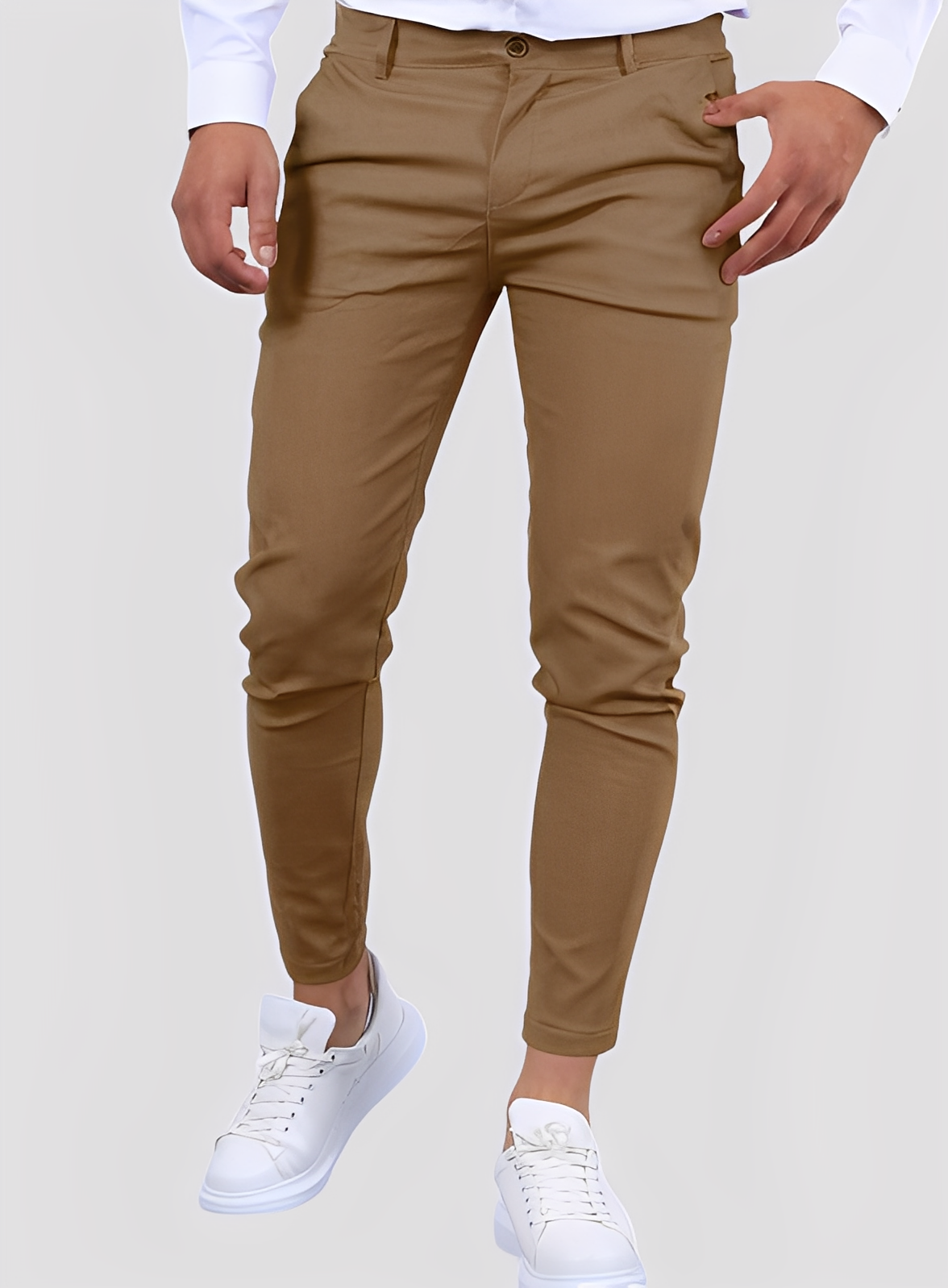Reynard - Pantalon ajusté formel et souple pour hommes
