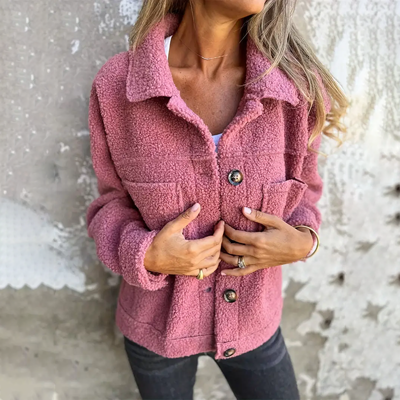 Eleanor - Veste en laine moderne avec col à revers pour femmes