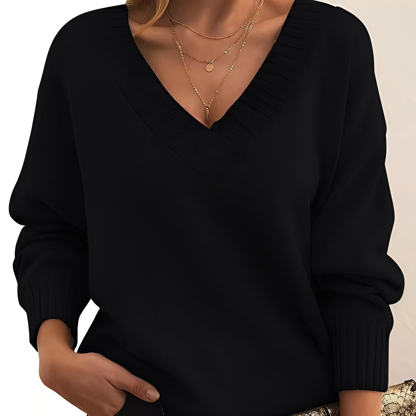 Merideth - Pull simple et polyvalent pour femmes