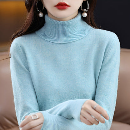 Jocelin - Pull à col roulé fin pour femmes