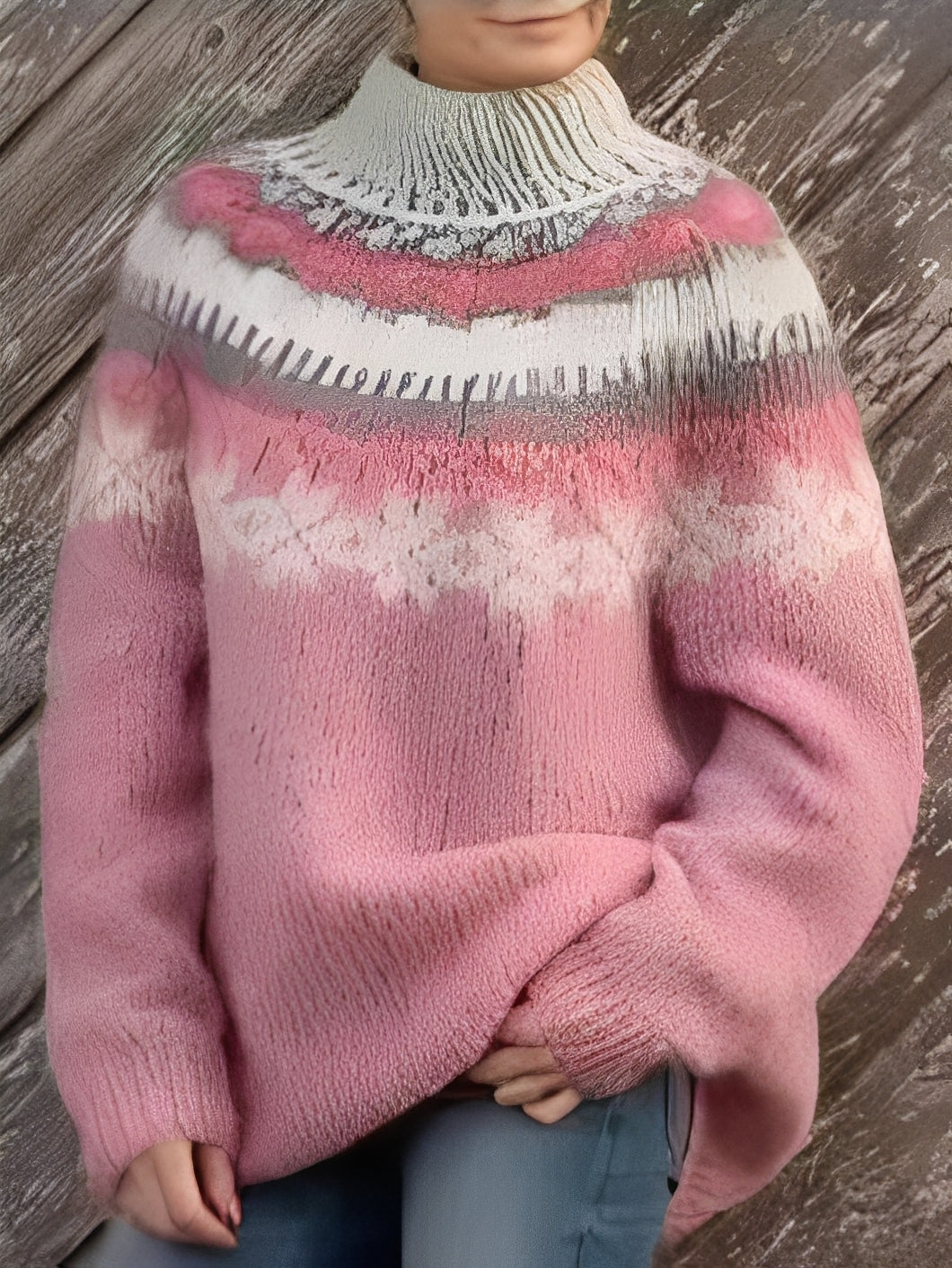 Lorine - Pull chaud avec motif élégant pour femmes