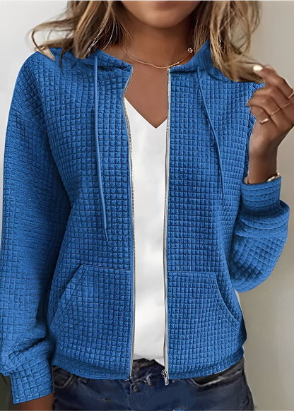 Katherine - Cardigan élégant avec capuche et poches pour femmes