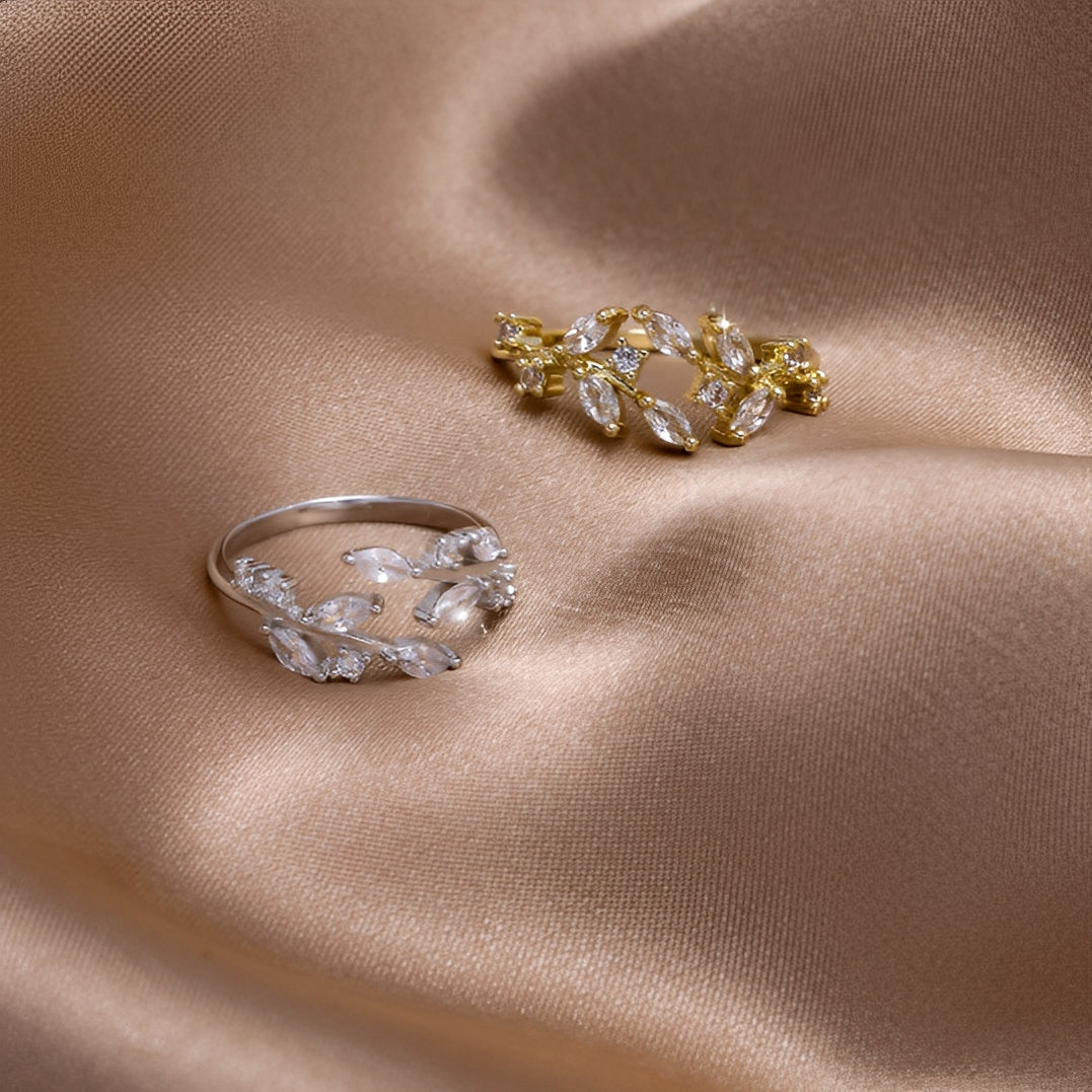 Aretha – Bague Liana Cristal en or 18K