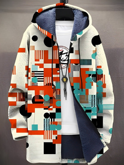 Trenton - Manteau élégant à capuche avec imprimé pour hommes