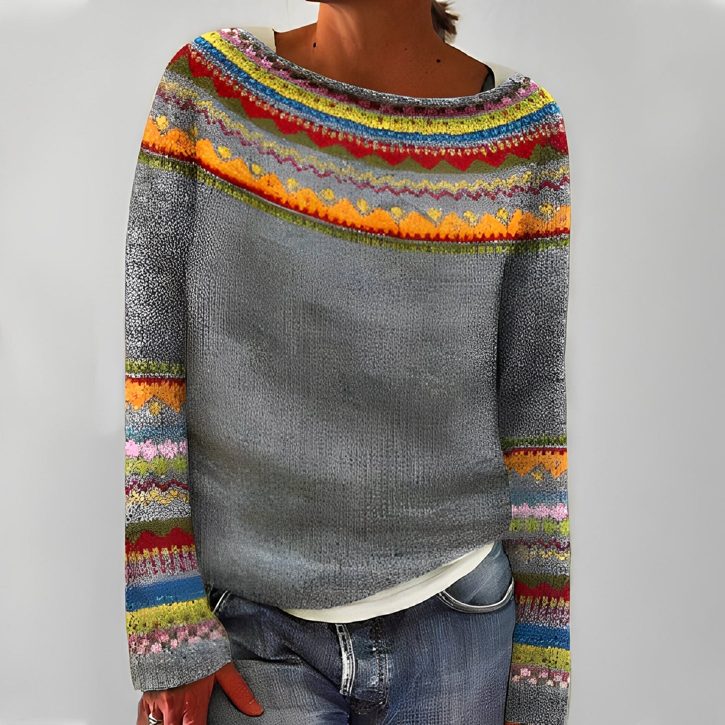 Christiana - Pull imprimé classique pour femmes