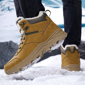Franklin - Bottes d'extérieur chaudes pour hommes avec fourrure