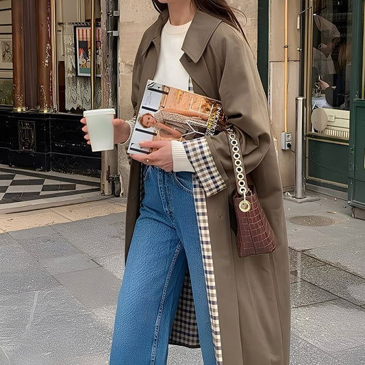 Connie - Langer und moderner Mantel für Damen