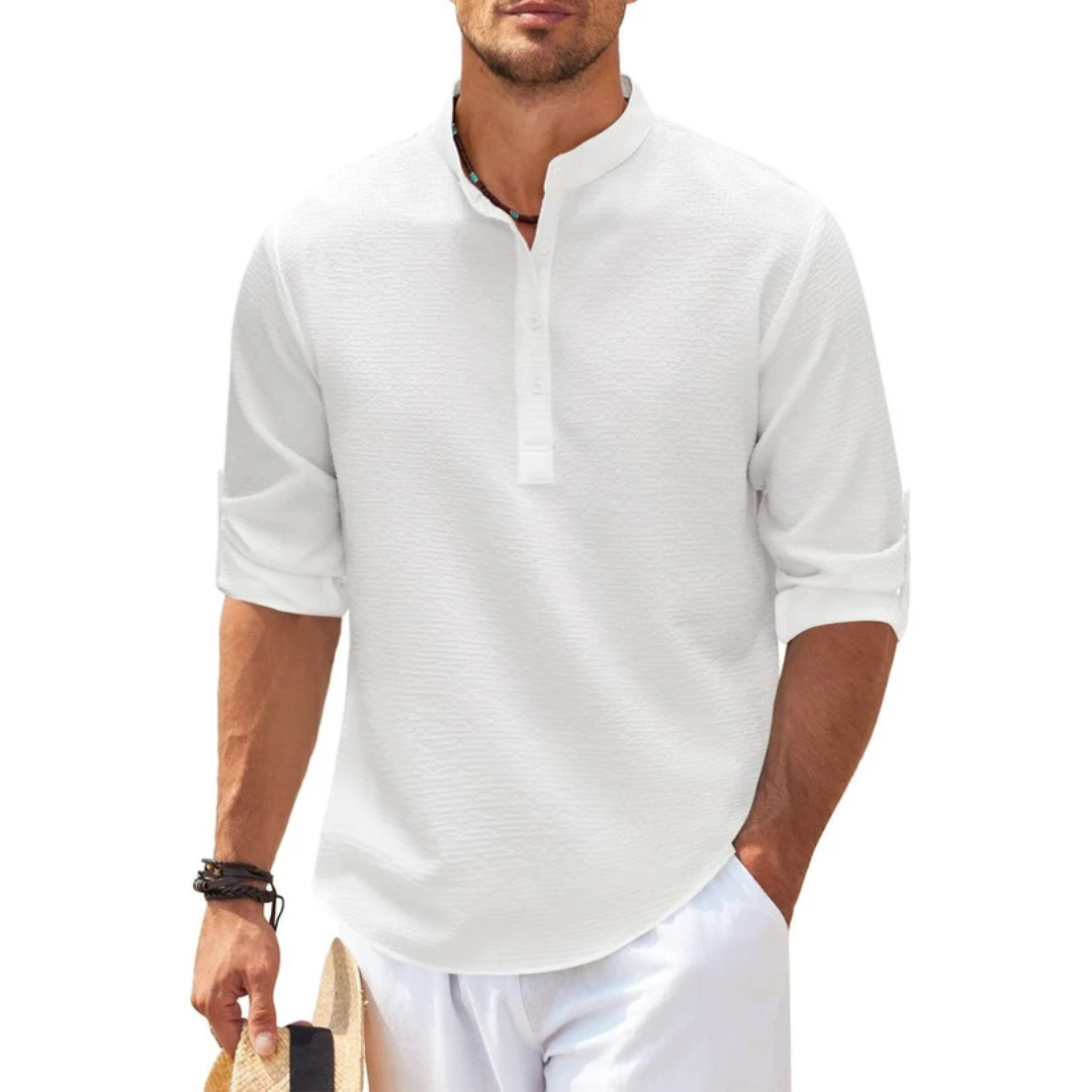 Cormac - Chemise à la mode avec demi-patte de boutonnage