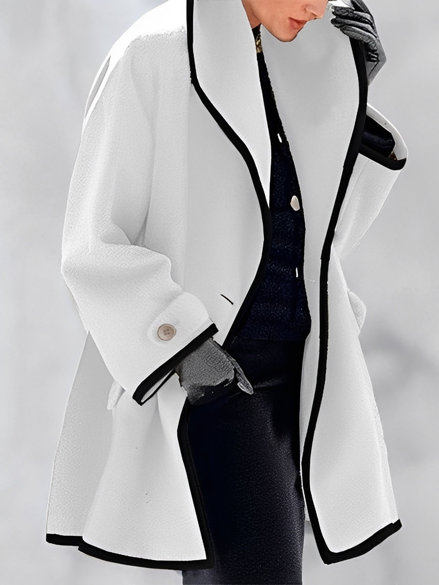 Whitney - Long manteau classique en laine pour femmes