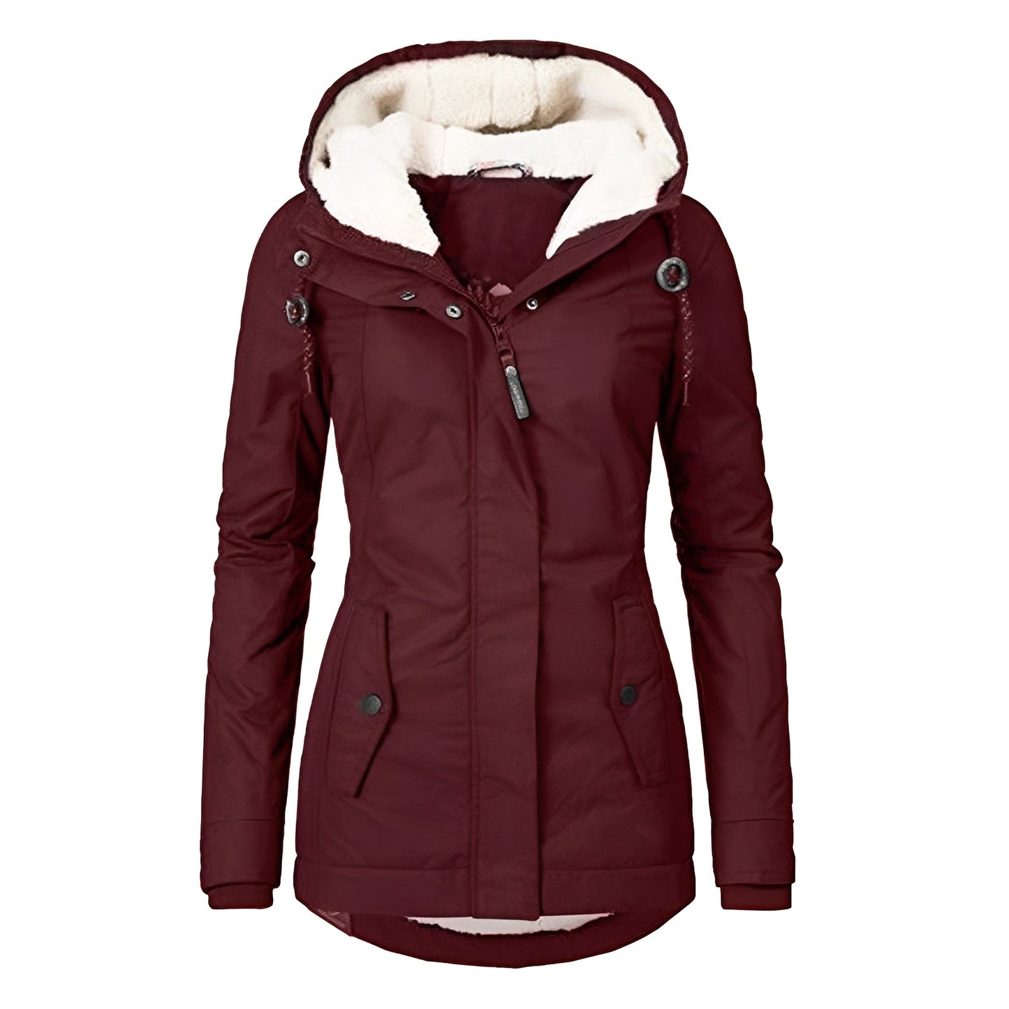 Earleen - Veste chaude pour femmes en polaire Sherpa