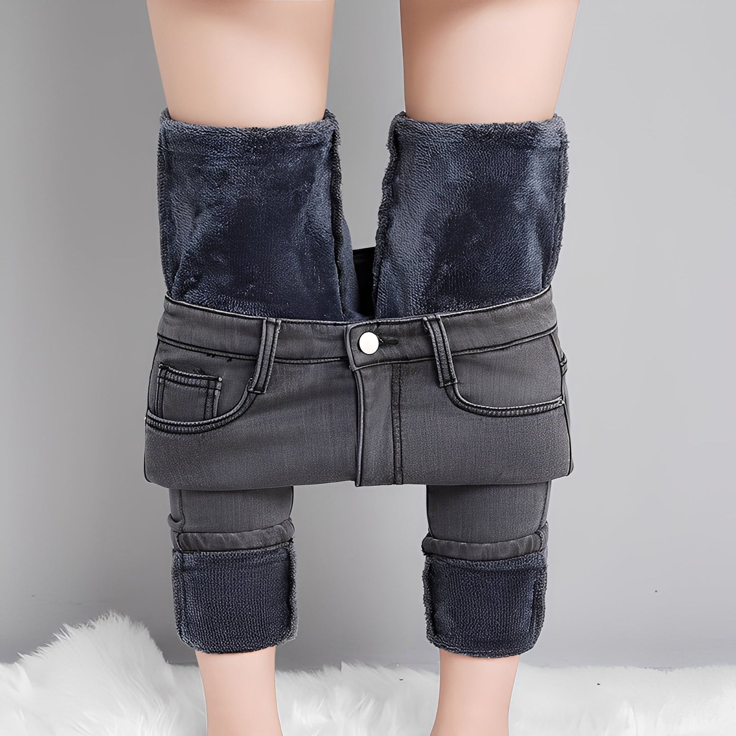 Betty - Warm thermal tight-fitting trousers for women