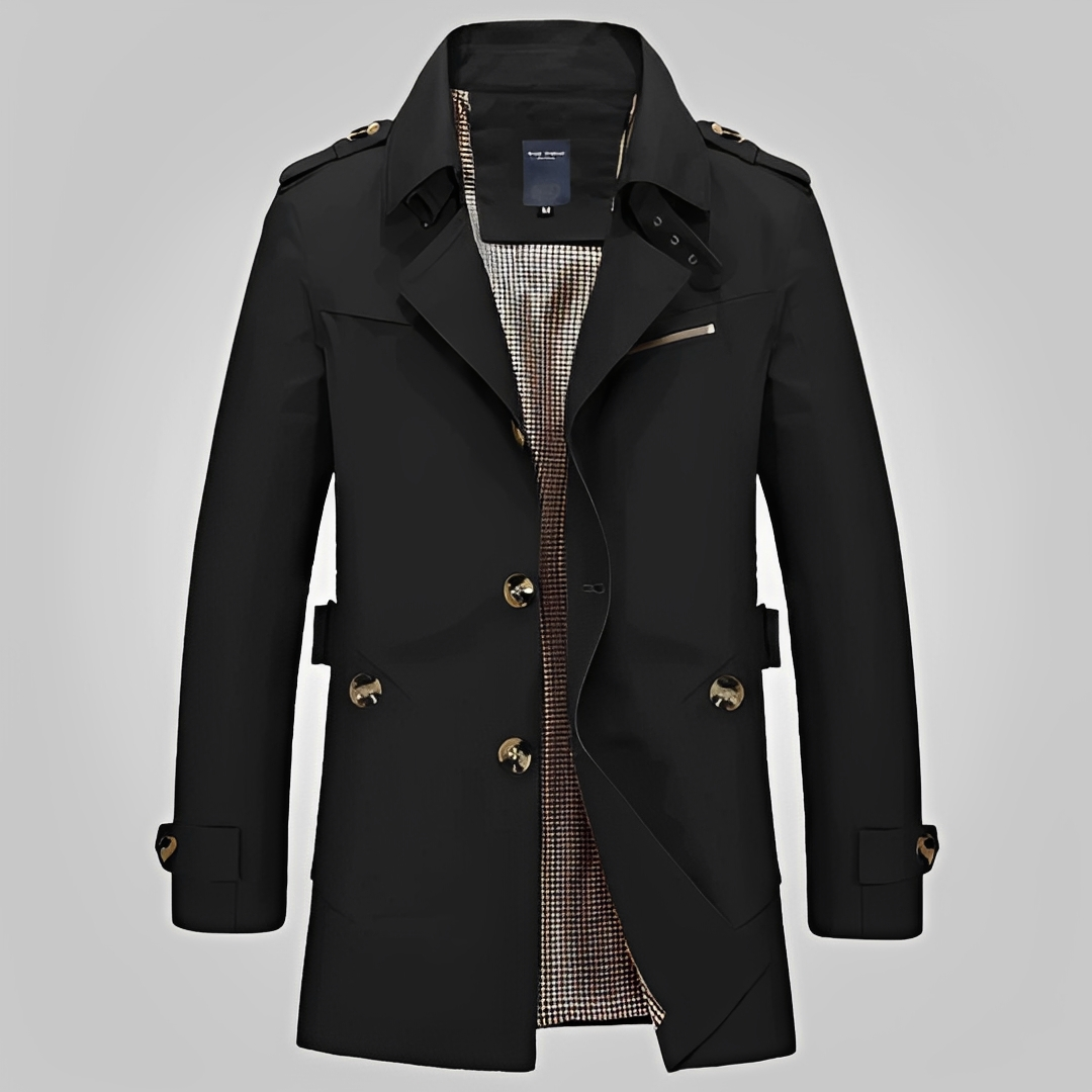 Hanzo - Manteau long d'hiver chaud pour homme