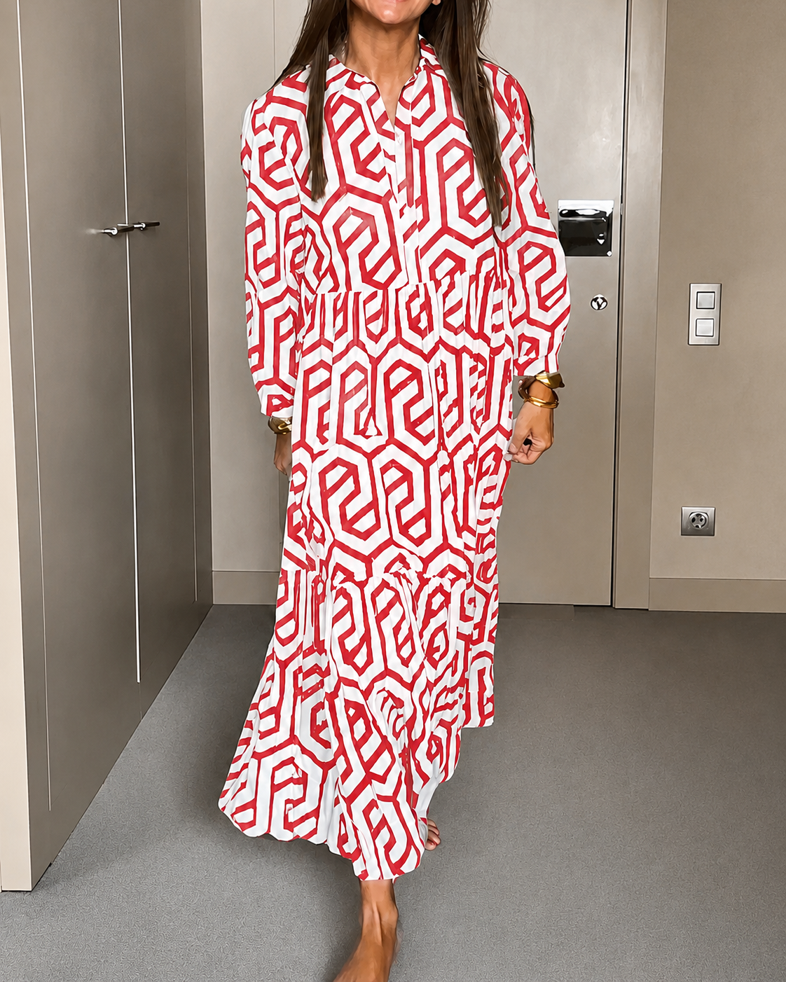 Lishcelle - Robe Midi Élégante et Large