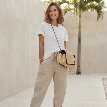 Martinie - Pantalon Décontracté à Cordon