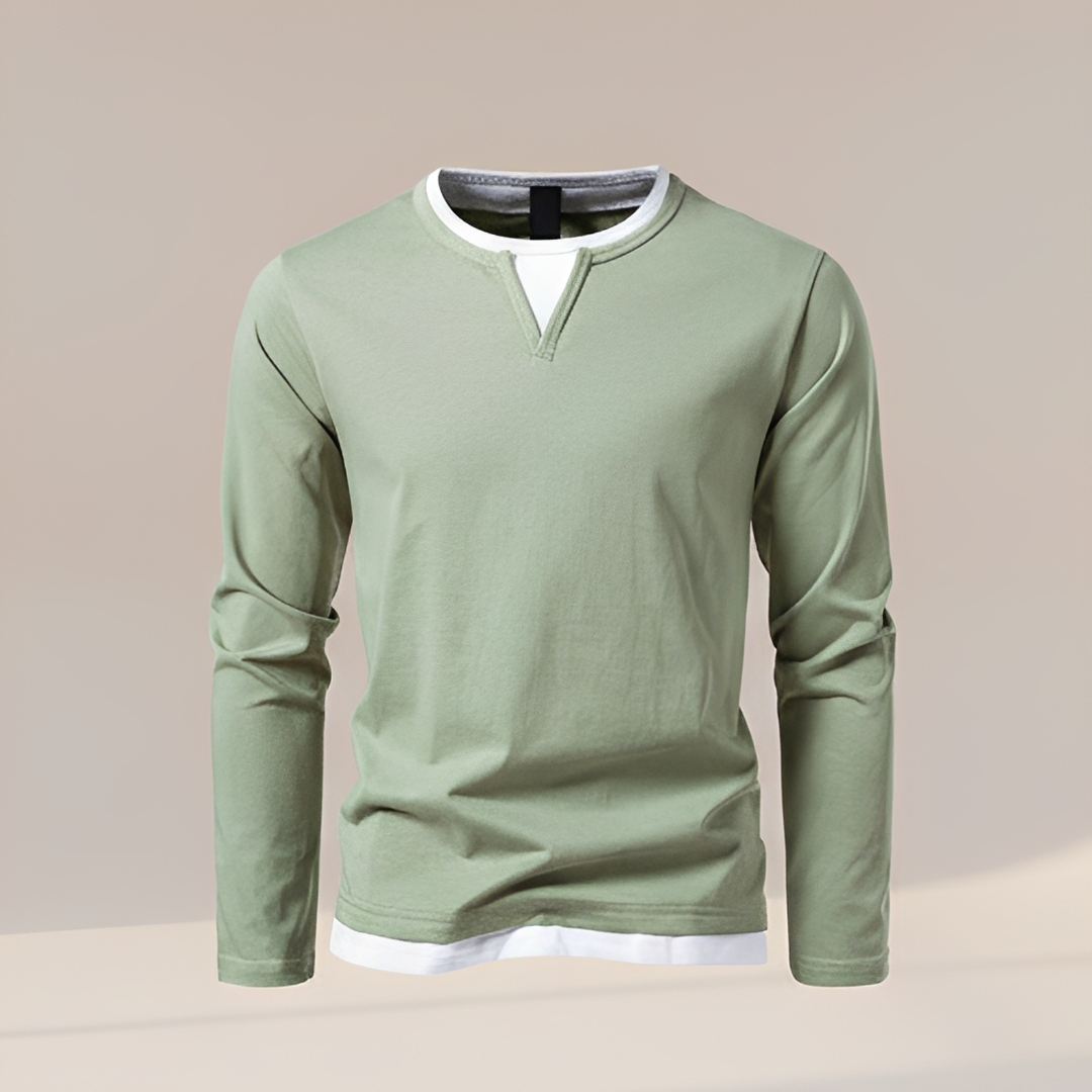 Daryl - Chemise Stylée à Manches Longues et Col V