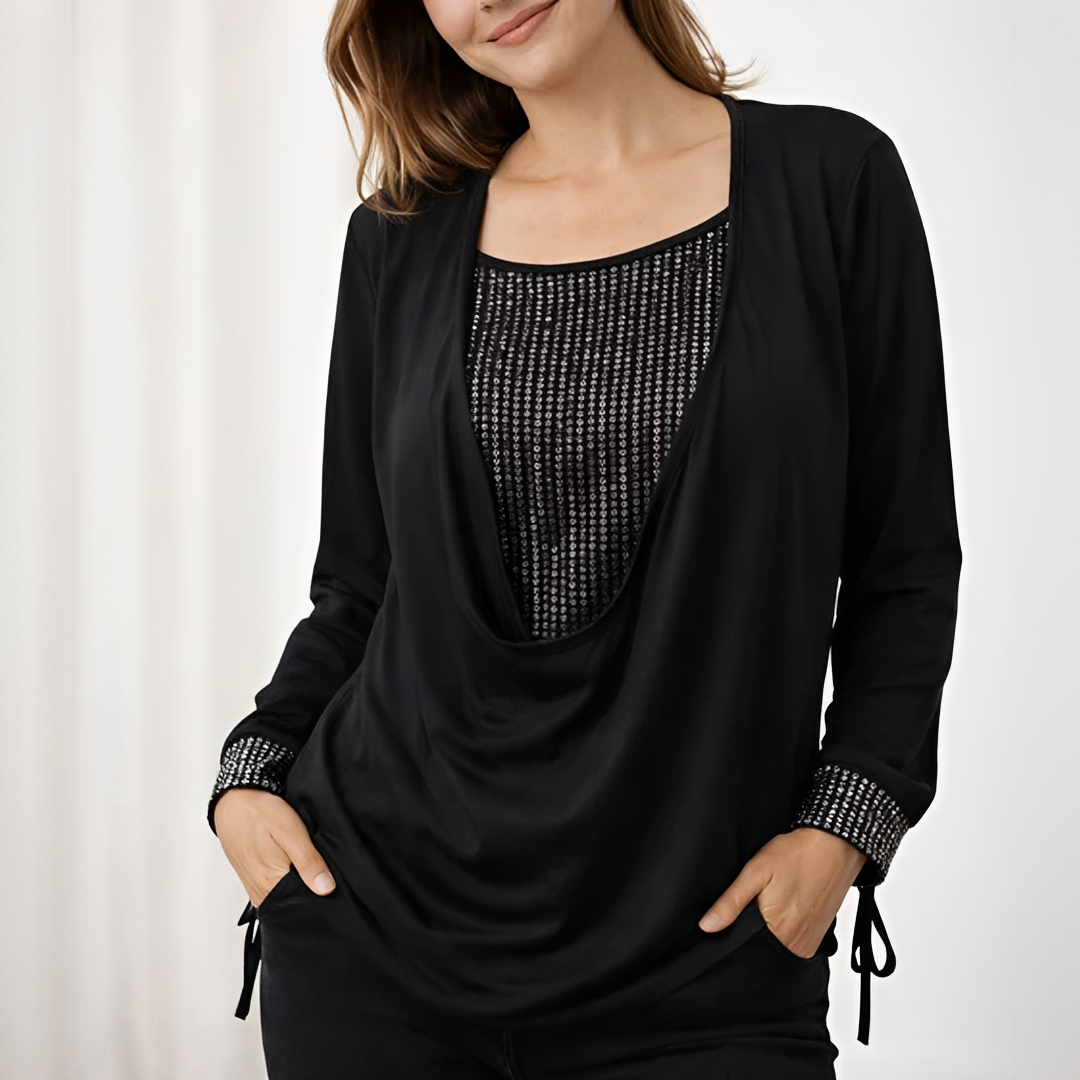 Klarise - Élégante blouse à manches longues pour femme