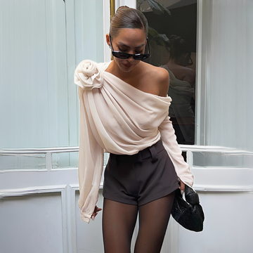 Ellise - Blouse stylée à coupe asymétrique