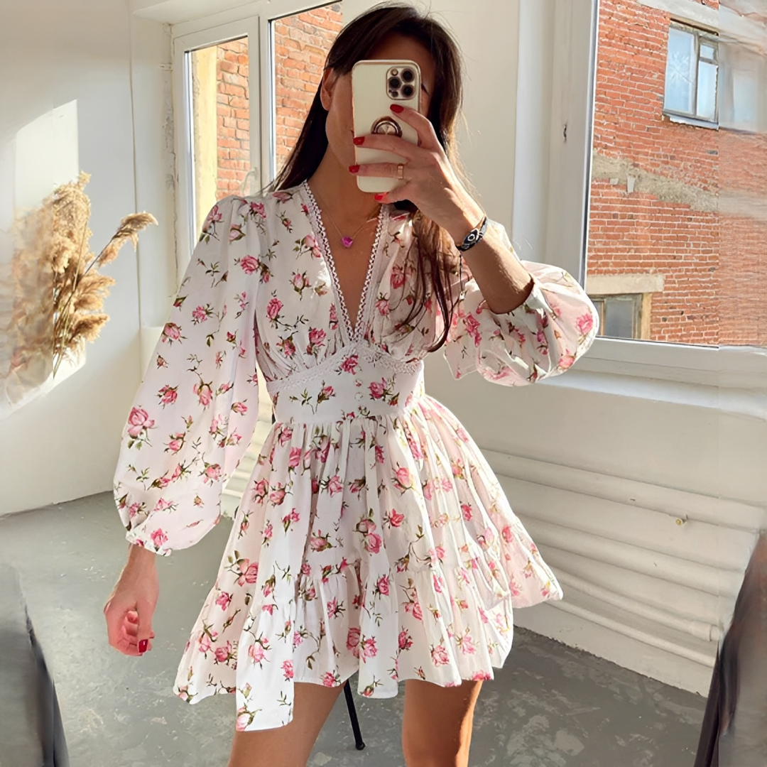Jessamin - Robe d'été élégante avec imprimé floral pour femme