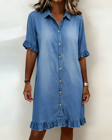Priscilla - Robe Élégante à Boutons