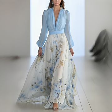 Mitchellie - Robe chic pour femme à décolleté en V