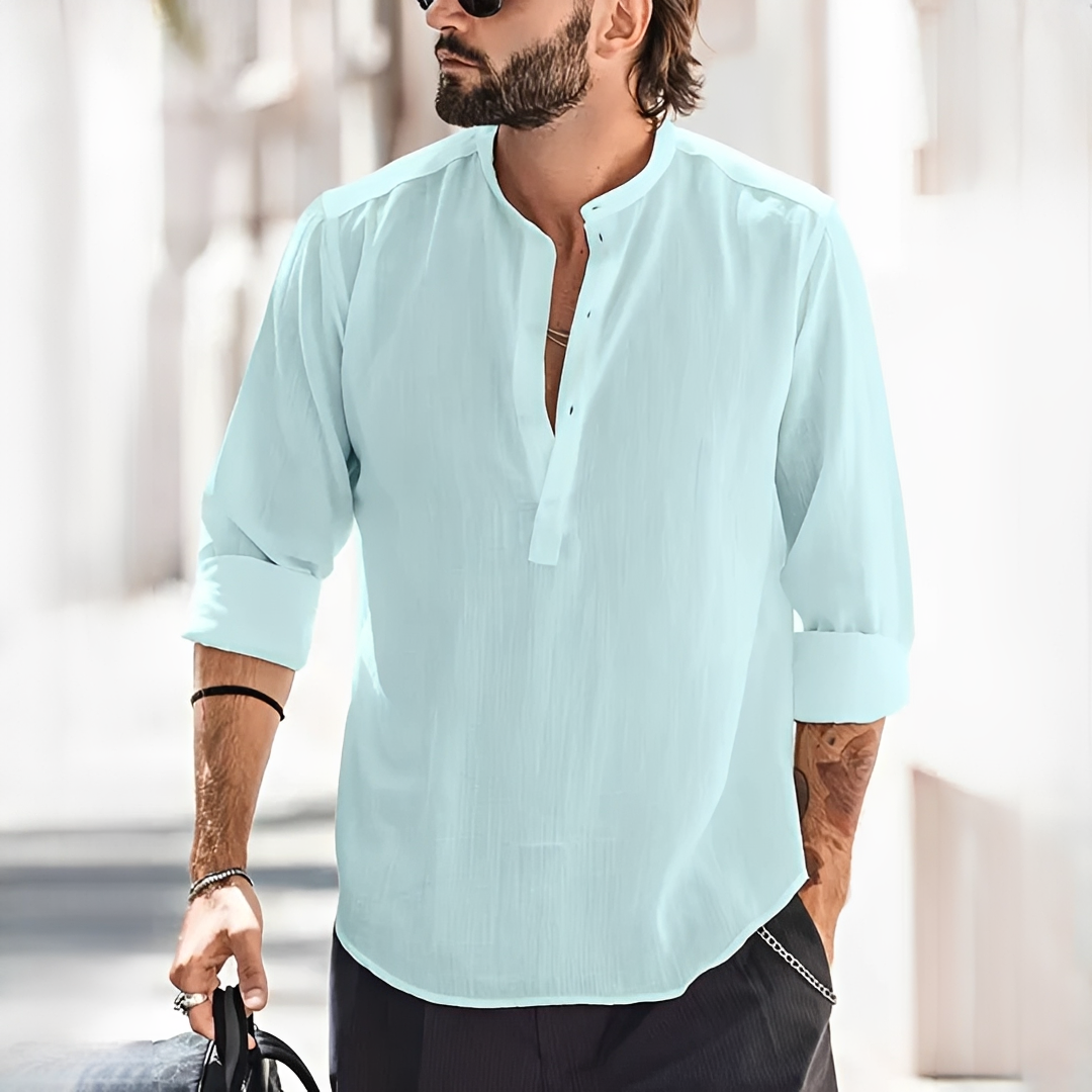 Enrico - Chemise homme d'été, légère et à la mode